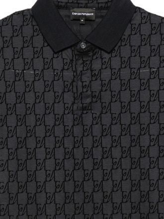 Emporio Armani Logo Monogram Polo - Navy