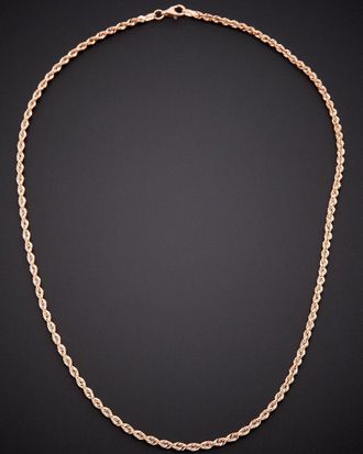 Italian Gold, Inc 14K Italian Rose Gold Rope Necklace