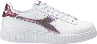 Diadora Reptile Style Sneakers - Dames - Sneakers - Wit - 38 EU - Leer - Schoenen