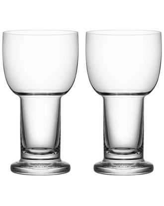 Kosta Boda Set Of 2 Small Picnic Glasses