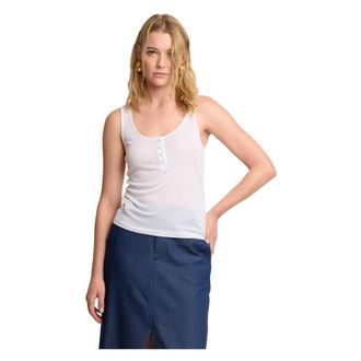 Kocca Sleeveless Tops, female, White, Size: S Classic summer vest style top