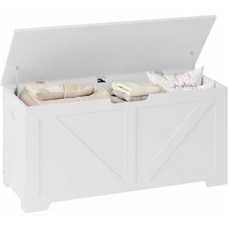 Woltu Woltu - 1x Banco Almacenaje Con Banco Almacenaje Blanco.100x40x47cm.76l