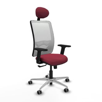 Piqueras y Crespo Silla De Oficina Piqueras Y Crespo Zulema Blanco Malla Aluminio