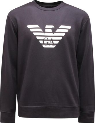 Armani 8N1Mr 6 Crew-neck Sweatshirt - Heren - Sweatshirts - Blauw - S - Katoen - Hoodies & sweatvesten