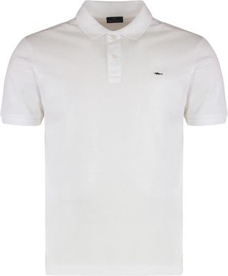 Paul & Shark Cotton Piqu&eacute; Polo Shirt - Heren - Polos - Wit - XL - Katoen - Tops