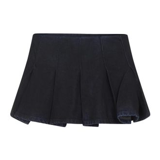 Diesel Denim Skirts, female, Blue, Size: W28 De-Rox Shorts