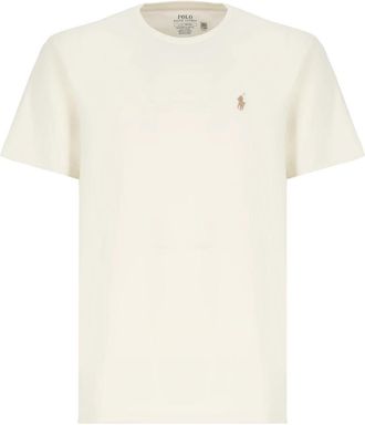 Ralph Lauren Short Sleeve Tee - Heren - T-shirts - Wit - M - Katoen - Tops