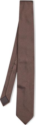 Lardini Fijne Stoffen Stropdas - Heren - Stropdassen - Beige - ONE Size - Accessoires