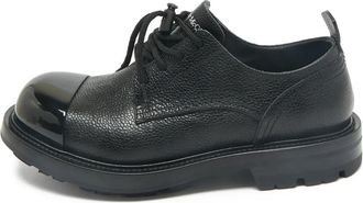 Alexander McQueen Derby con punta metallica - Nero