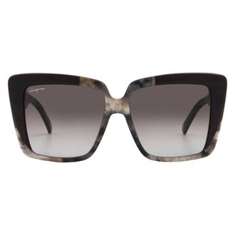 Ferragamo Grey Gradient Square Ladies Sunglasses SF1060S 021 55