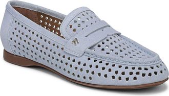 Naturalizer Bloom Perforated Penny Loafer in Ice Blue at Nordstrom, Size 8.5