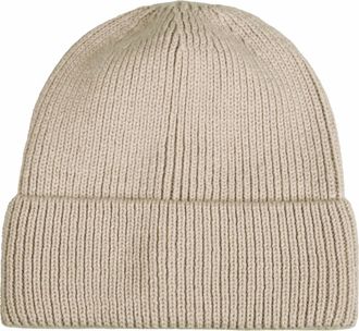 Capelli Beanie CAPELLI NEW YORK, Damen, camel, Strick, Materialmix, unifarben, M&uuml;tzen Beanie, Rippstrick, Wollanteil, w&auml;rmend
