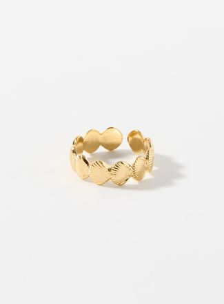 Simons Womens Seashell open ring