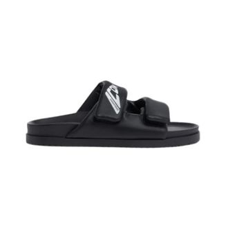 Dsquared2 Sliders, male, Black, Size: 11 US Icon New Generation Flat Sandals