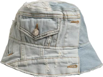 Dolce & Gabbana HAT10055 Patchwork Denim Bucket Hat - Blue