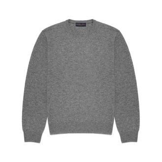 Brooks Brothers Truien & Vesten, Heren, Grijs, M, Wol, Wool and Cashmere Crew-Neck Sweater