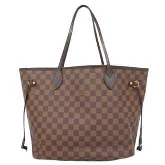 Louis Vuitton Pre-owned Tote Bags, female, Brown, Size: ONE SIZE Pre-owned Neverfull MM Tote Bag