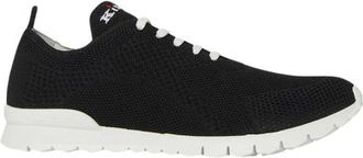 Kiton Zwarte Gebreide Sneakers - Heren - Sneakers - Zwart - 43 1/2 EU - Schoenen