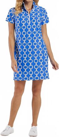 Jude Connally Alexia Dress In Grand Chains Harbor Blue