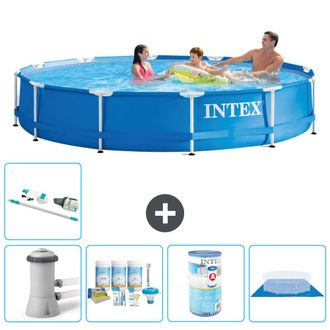 Intex Piscina Con Estructura Redonda - 366x76 Cm - 8-piezas S41757