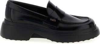 Tod's Leather Mocassini Nero-Donna