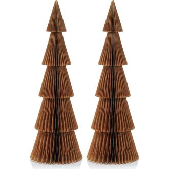 Zodax Miriam Set of 2 Accordion Paper Trees in Gold at Nordstrom Rack