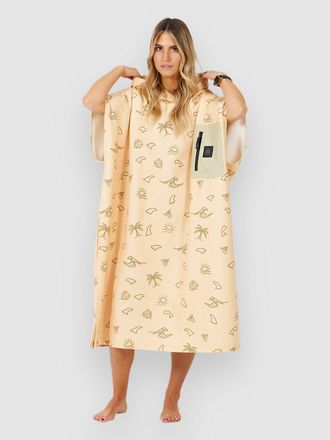 After Tech Pocket Surf Poncho estampado