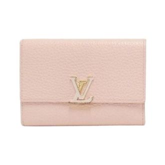 Louis Vuitton Pre-owned Wallets, male, Pink, Size: ONE SIZE Pre-owned Portefeuille Capucines Compact Taurillon Clemence Wallet