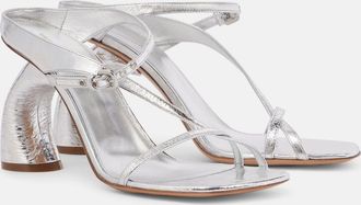 Dries Van Noten Mules in vernice metallizzata
