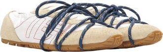 Balmain Racer 45 trainers in nylon and suede in Beige at Nordstrom, Size 37