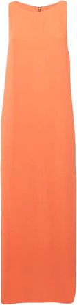 Alice & Olivia Zijden maxi-jurk - Oranje
