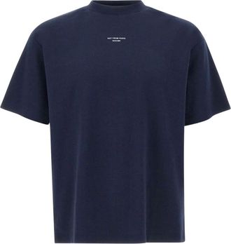 Dr&ocirc;le de Monsieur Heren, Tops, Blauw, Maat: L Katoen
