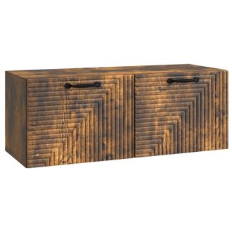vidaXL Mueble Para Tv De Pared Roble Ahumado 78,5 X 31 X 30 Cm Vidaxl