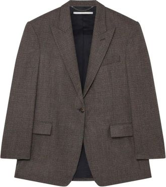 Stella McCartney Oversized Blazer - Dames - Blazers - Grijs - S - Wol - Jassen