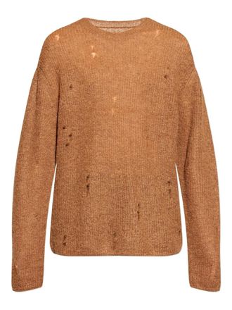 AllSaints Edgin distressed sweater - Brown