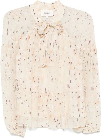 BA&SH Blusa Kamala con fiocco - Toni neutri