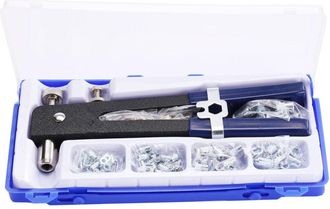 OEM Kit De Herramientas Para Remachar Tuercas, Llave Para Remaches Ciegos, Pistola De Inserci&oacute;n Roscada Con Surtido De Tuercas M&eacute;tricas M3 M4 M5 M6 M8 (86