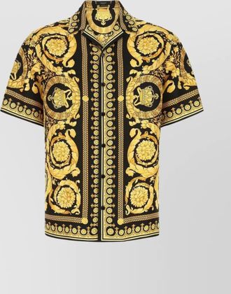 Versace baroque print silk shirt