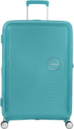 American Tourister Heldere Blauwe Uitbreidbare Trolley (4 Wielen) - unisex - Grote koffers - Blauw - ONE Size - Koffers