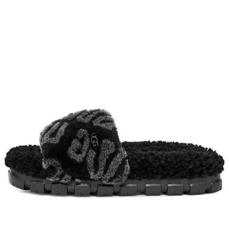 UGG (WMNS) UGG Logo Slides Black 1148770-BLK
