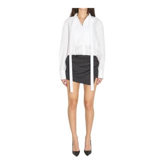 The Attico Kleedjes, Dames, Veelkleurig, M, Geknoopte minirok