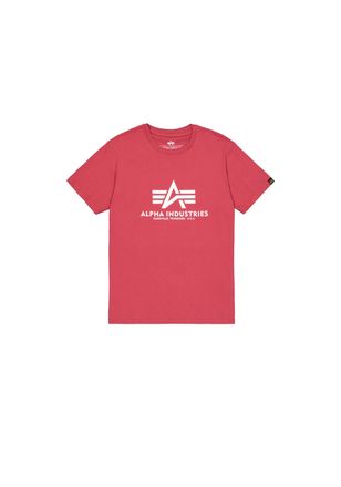 Alpha Industries T-Shirt ALPHA INDUSTRIES Basic T-Shirt BL, Herren, Gr. L, rot (rbf rot), Obermaterial: 100% Baumwolle, Shirts T-Shirt