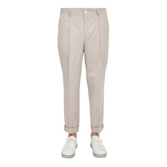 HUGO BOSS Broeken, Heren, Beige, S, Katoen, Broeken Avorio