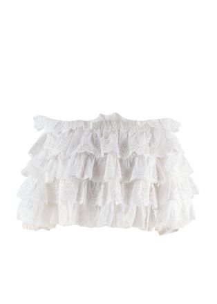 Dolce & Gabbana Dolce and Gabbana White Broderie Anglaise Off The Shoulder Top Size XS