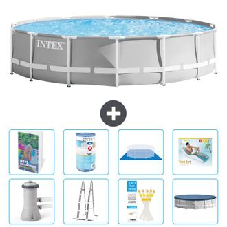 Intex Piscina Prism Frame Redonda - 427x107 Cm - 9-piezas S635