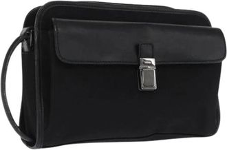 Gucci Pre-owned Nylon Handtas - Dames - Vintage Handtas - Zwart - ONE Size - Nylon - Vintage