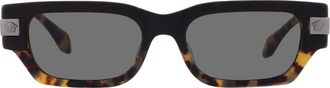 Versace Dark Grey Rectangular Mens Sunglasses VE4465F 545687 53