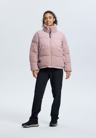 Icepeak Steppjacke ICEPEAK ICEPEAK AALAT, Damen, Gr. 36, lavender, Obermaterial: 100% Polyester, Jacken Steppjacke, mit verstellbarer, einrollbarer Kapuze, mi