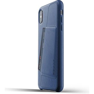 Mujjo Full Leather Wallet Case for iPhone XS Max in Monaco Blue at Nordstrom