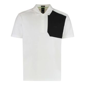 HUGO BOSS Polo Shirts, male, White, M, Cotton Polo